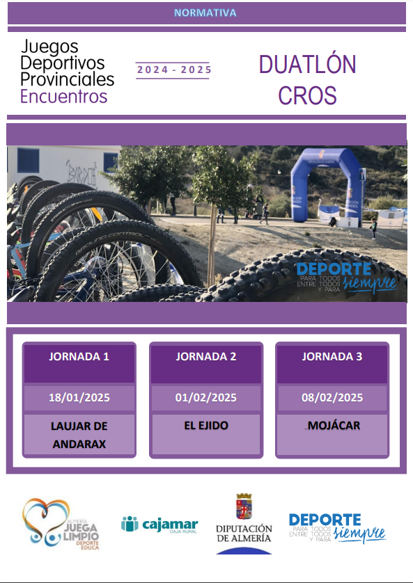 Encuentros Educativos de Promoción de Duatlón Cross. El Ejido 1-2-25